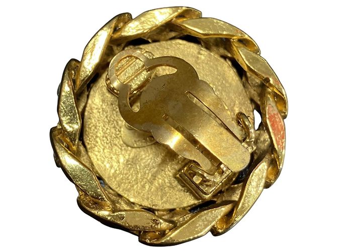 Chanel vergoldete Clip-Ohrringe Golden - Ansicht 4