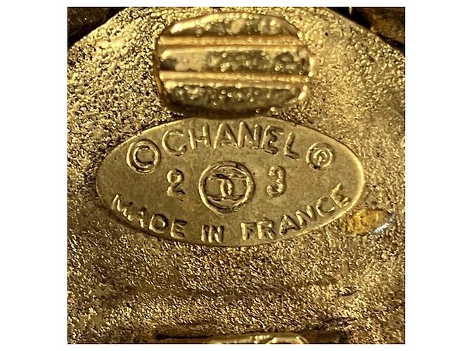Chanel vergoldete Clip-Ohrringe Golden - Ansicht 5