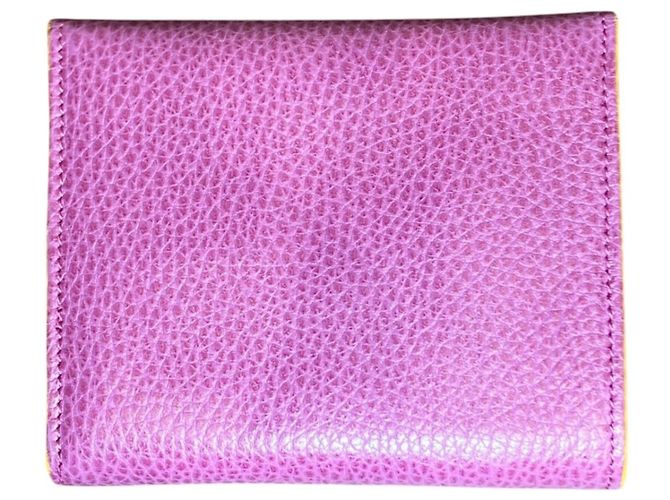 Portafoglio Tri-fold in pelle viola Fendi Porpora - vista 2