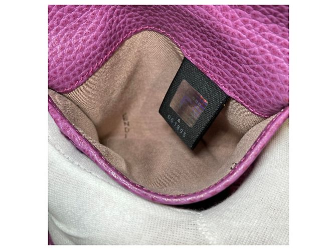 Portafoglio Tri-fold in pelle viola Fendi Porpora - vista 8