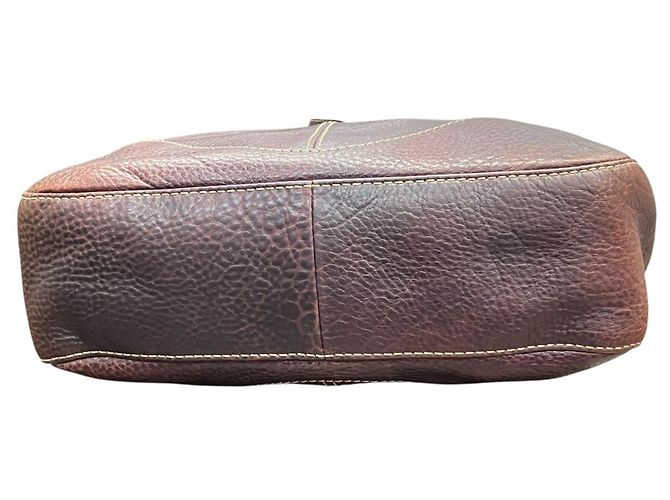 Borsa a tracolla Gucci in pelle color Wine Bordò - vista 3