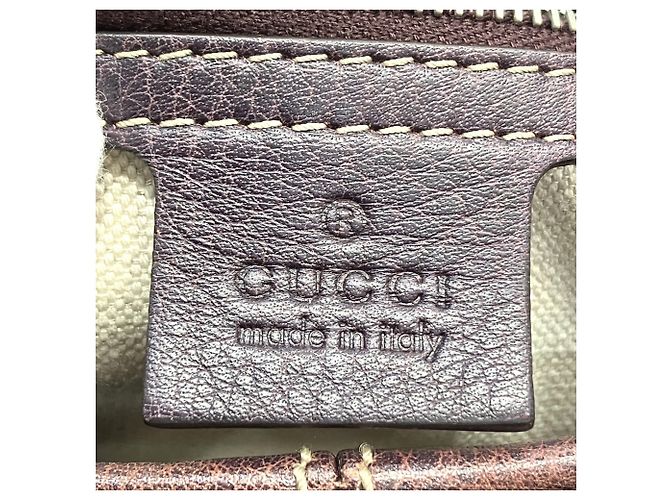 Borsa a tracolla Gucci in pelle color Wine Bordò - vista 4
