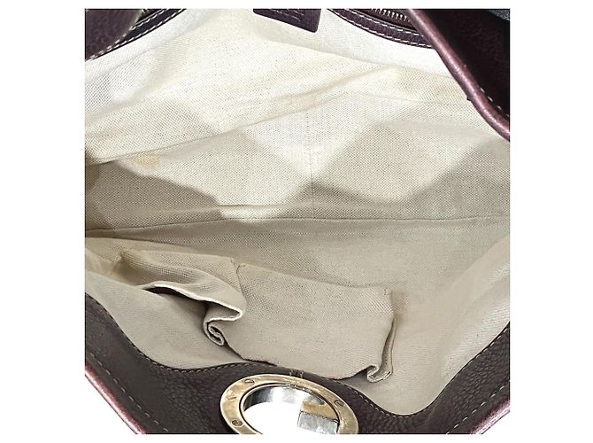 Borsa a tracolla Gucci in pelle color Wine Bordò - vista 5