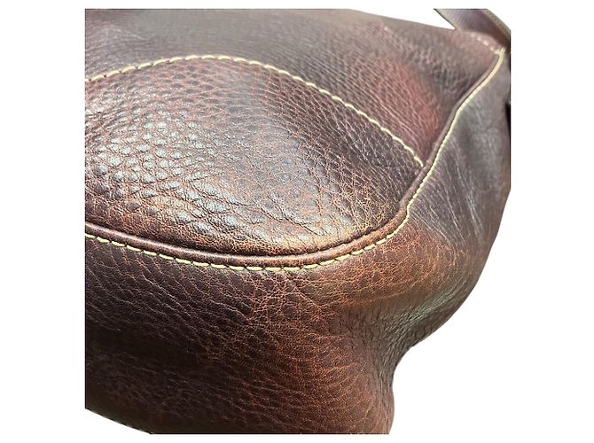 Borsa a tracolla Gucci in pelle color Wine Bordò - vista 6