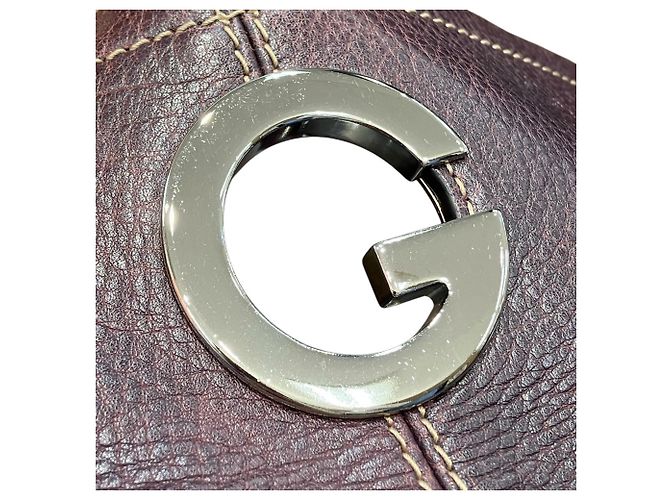 Borsa a tracolla Gucci in pelle color Wine Bordò - vista 9