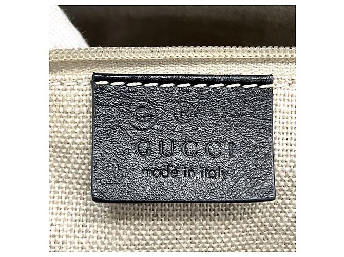 Gucci Guccissima Leder-Tote-Bag Schwarz Rot - Ansicht 4