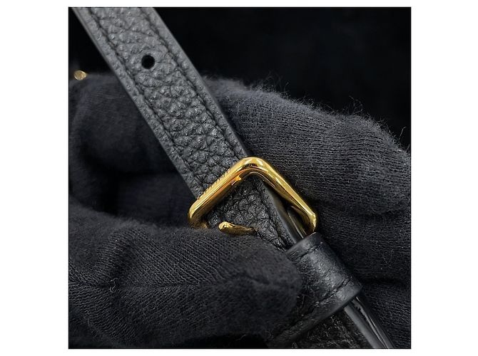 Céline Celine Mini Cabas Anais Cuir Triomphe Handtasche Schwarz - Ansicht 14
