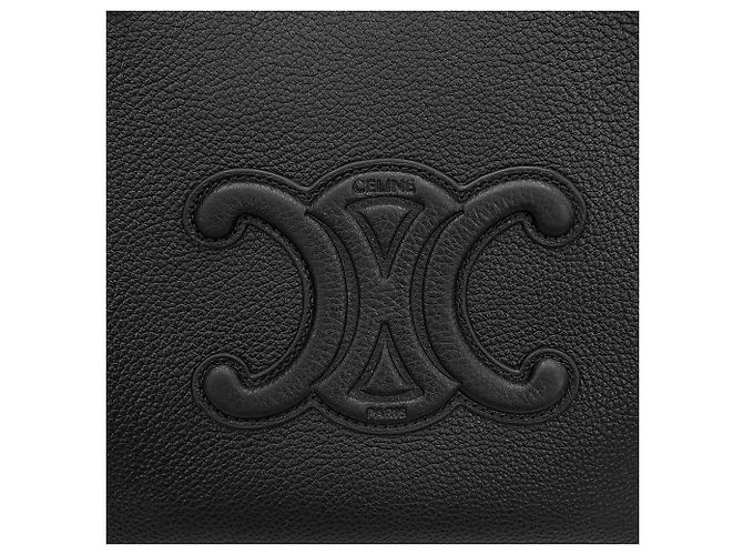 Céline Celine Mini Cabas Anais Cuir Triomphe Handtasche Schwarz - Ansicht 16