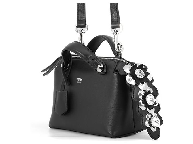 Fendi By The Way Mini Handtasche mit Strass Schwarz - Ansicht 2