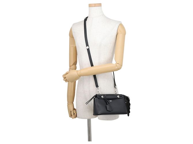 Fendi By The Way Mini Handtasche mit Strass Schwarz - Ansicht 5