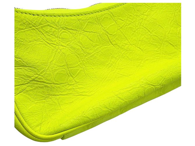Borsa a tracolla mini in pelle Balenciaga Lucagol Giallo - vista 12