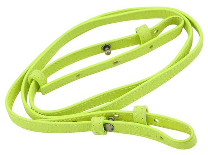 Borsa a tracolla mini in pelle Balenciaga Lucagol Giallo - vista 18