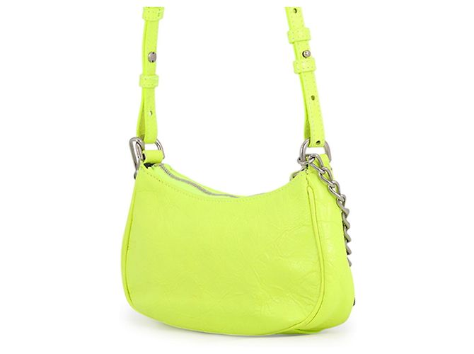 Borsa a tracolla mini in pelle Balenciaga Lucagol Giallo - vista 2