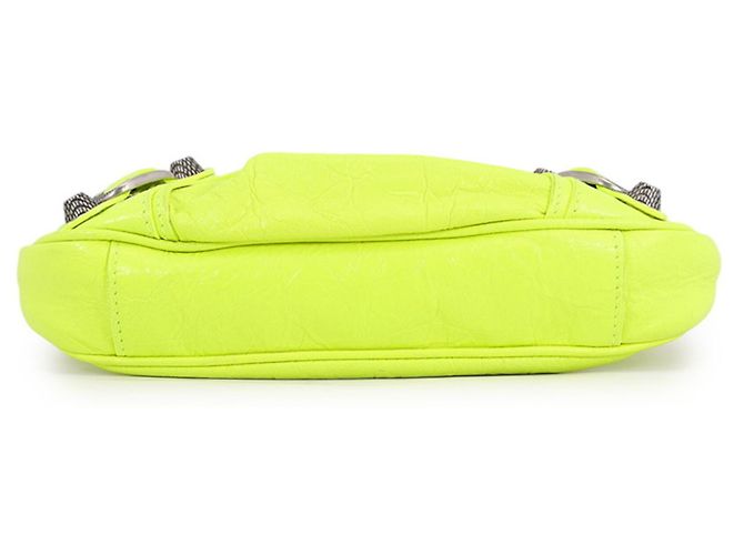Borsa a tracolla mini in pelle Balenciaga Lucagol Giallo - vista 3