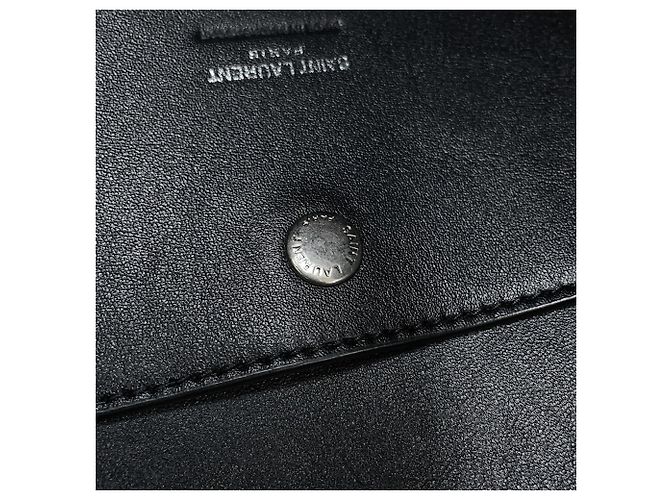 Yves Saint Laurent Paris Raffia Tote Bag Schwarz - Ansicht 11