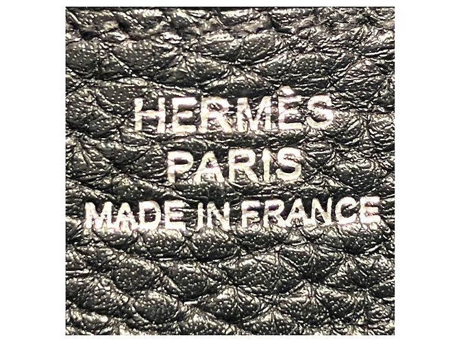Hermès Hermes Dogon Ledergeldbörse lang Schwarz - Ansicht 4