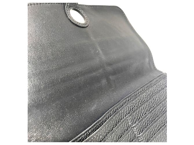 Hermès Hermes Dogon Ledergeldbörse lang Schwarz - Ansicht 8