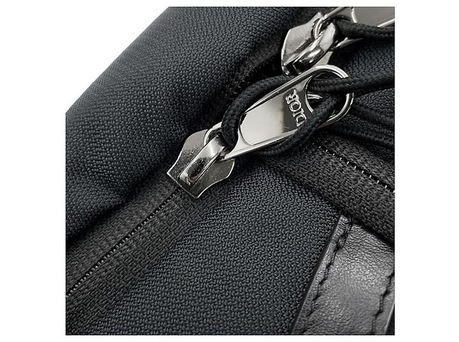 Borsa a tracolla in nylon e pelle Christian Dior Nero - vista 7