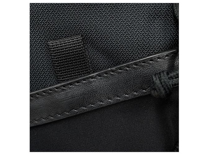 Borsa a tracolla in nylon e pelle Christian Dior Nero - vista 9