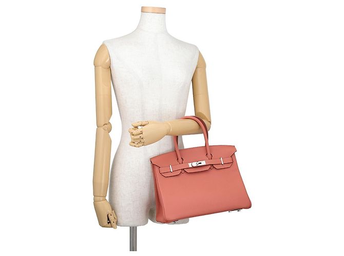 Hermès Borsa Hermes Birkin 30 Rosy Togo Rosa - vista 4