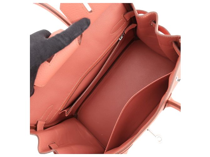 Hermès Borsa Hermes Birkin 30 Rosy Togo Rosa - vista 7