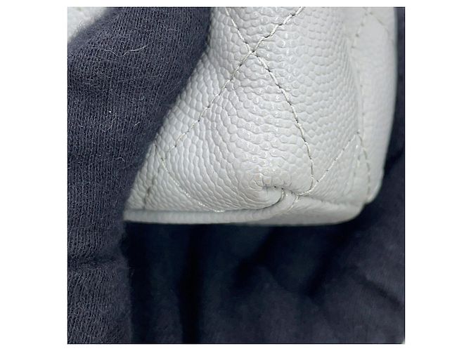 Mini sac à main Chanel Matelassé Gris - vue 6