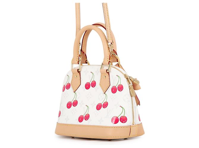 Louis Vuitton Alma BB Monogram Cherry Handtasche Weiß Monogramm - Ansicht 2