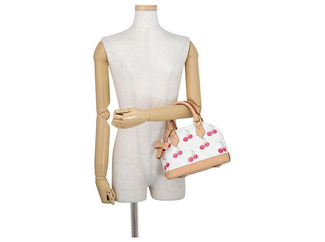 Louis Vuitton Alma BB Monogram Cherry Handtasche Weiß Monogramm - Ansicht 4