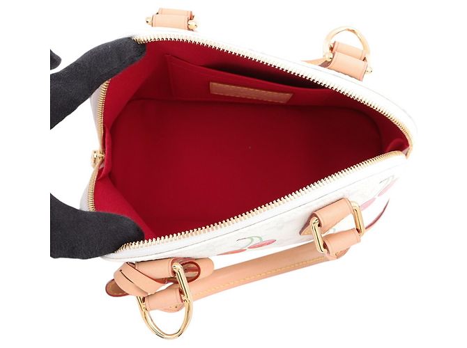 Louis Vuitton Alma BB Monogram Cherry Handtasche Weiß Monogramm - Ansicht 6