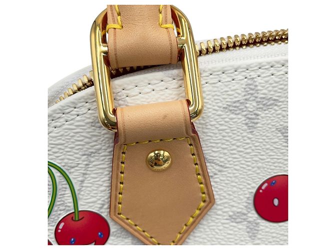 Louis Vuitton Alma BB Monogram Cherry Handtasche Weiß Monogramm - Ansicht 8