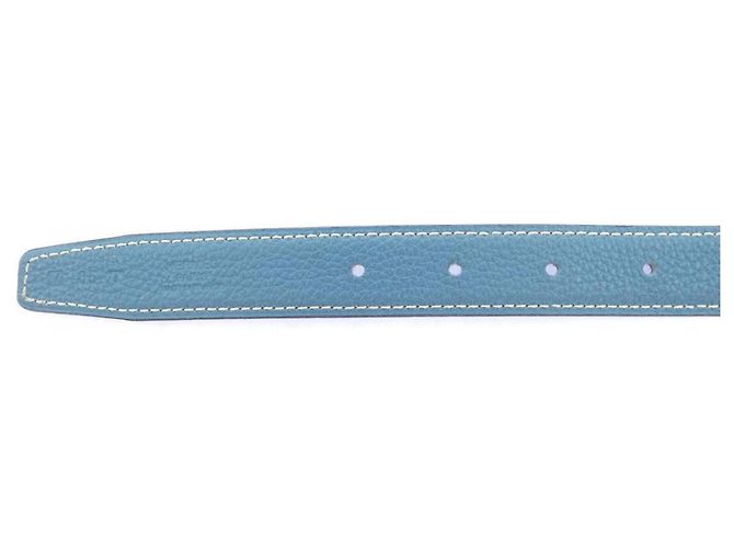 Hermès Cinturón reversible Hermes Mini Constance 24mm Negro Azul - vista 4