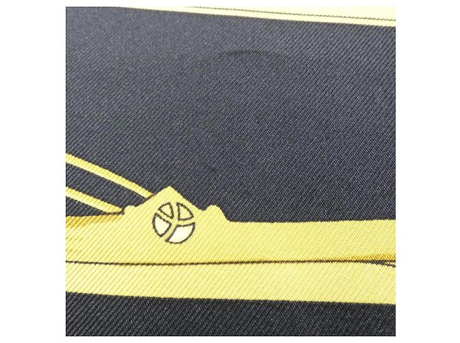 Hermès Foulard Quadrato MORS & GOURMETTES Nero D'oro - vista 5