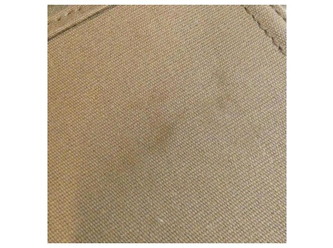 Hermès Sac à main Hermes Cabas Elan PM Taupe Damier ebène - vue 10