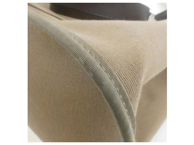 Hermès Sac à main Hermes Cabas Elan PM Taupe Damier ebène - vue 2