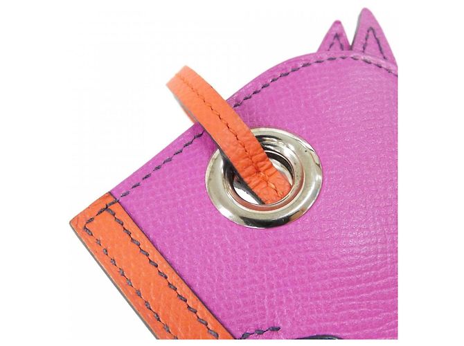 Hermès Portachiavi Hermes Camail 072032CK Porpora - vista 3