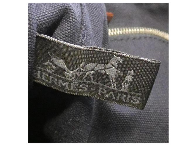 Hermès Hermes Sac Fourre-Tout PM 100754M Handbag Castaño Azul marino - vista 10