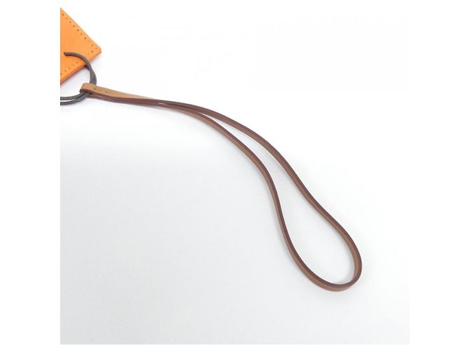 Charm per borsa Hermès Rosso Oro Agneau Milo D'oro - vista 5