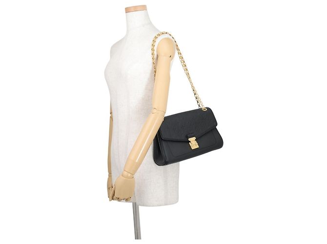 Borsa a tracolla con catena Louis Vuitton Monogram Empreinte Nero Monogramma - vista 4