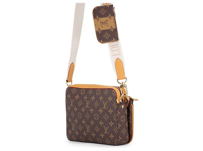 Louis Vuitton Monogram Shoulder Bag Brown - view 2