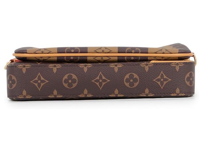 Louis Vuitton Monogram Shoulder Bag Brown - view 3