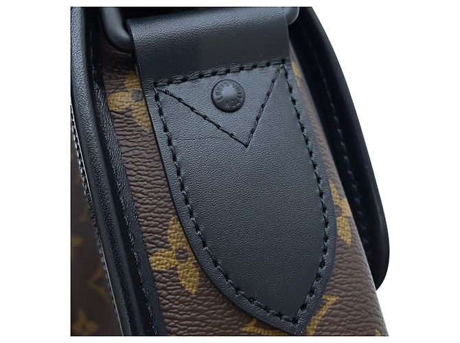 Bolsa de Ombro Louis Vuitton Monogram Macassar Archie Preto Monograma - vista 8