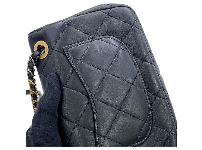 Borsa a tracolla Chanel Small Matelassé Nero - vista 9