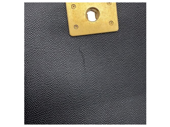 Chanel Boy Small Matelassé Schultertasche mit Kette Schwarz - Ansicht 10