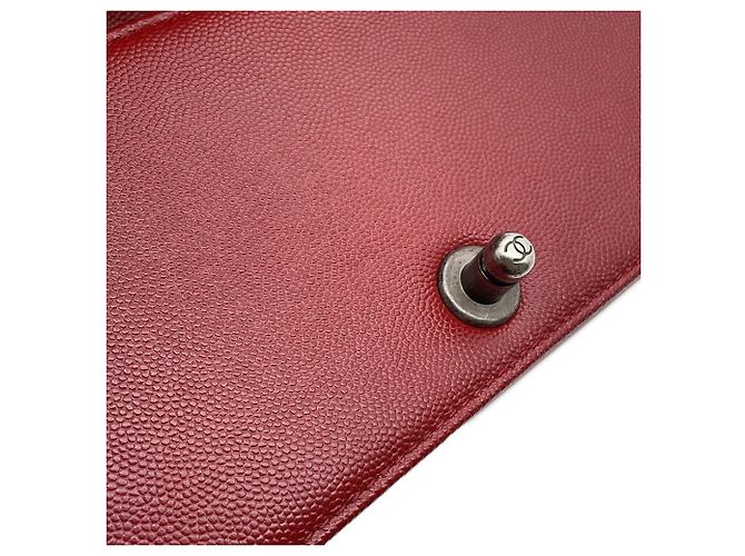 Bolsa de Ombro Chanel Boy Small Vermelha Vermelho - vista 12