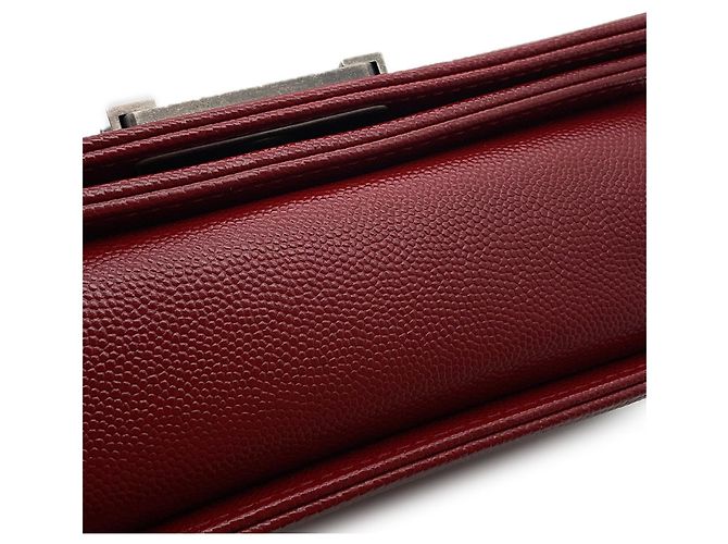 Bolsa de Ombro Chanel Boy Small Vermelha Vermelho - vista 16