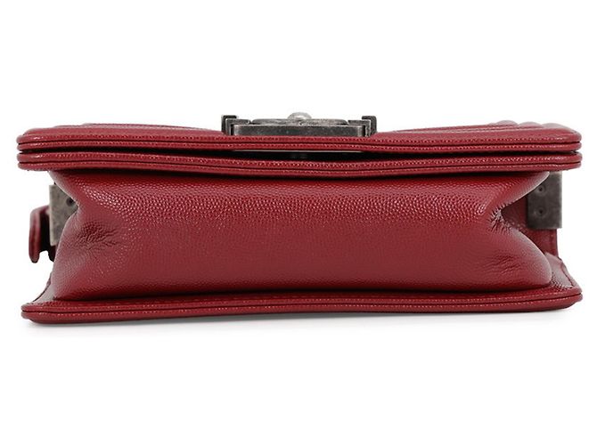 Bolsa de Ombro Chanel Boy Small Vermelha Vermelho - vista 3