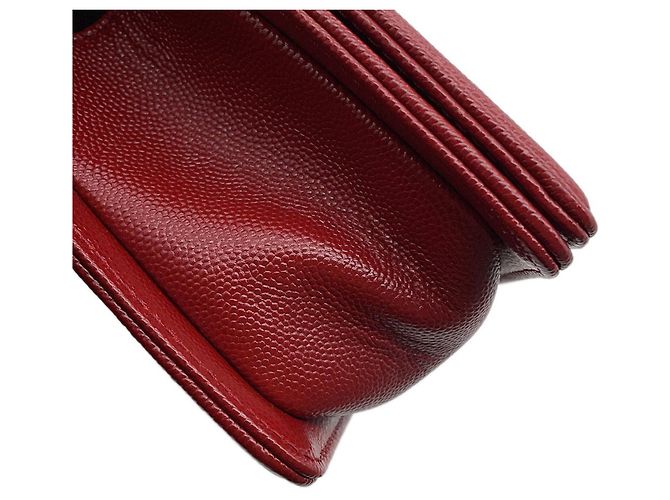 Bolsa de Ombro Chanel Boy Small Vermelha Vermelho - vista 7
