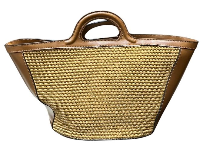Bolso cesta Small Marni Castaño - vista 2