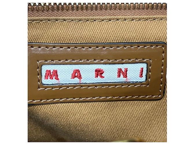 Bolso cesta Small Marni Castaño - vista 4