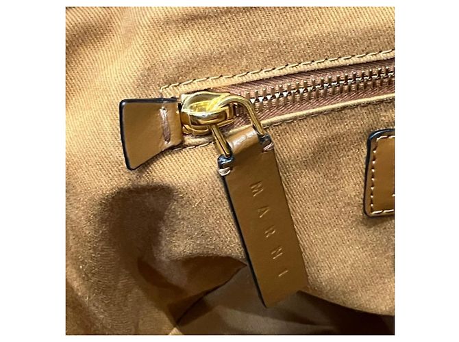Bolso cesta Small Marni Castaño - vista 9